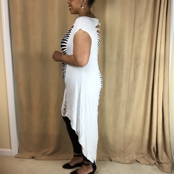 NWT Sleeveless Hi-Lo Dress w/ Slash Detail size 3X - Picture 5 of 16